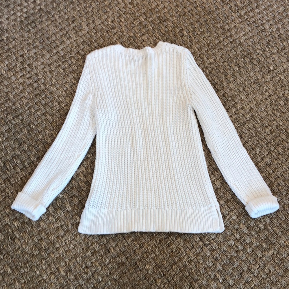 Nautica White Cable Sweater - Picture 2 of 6